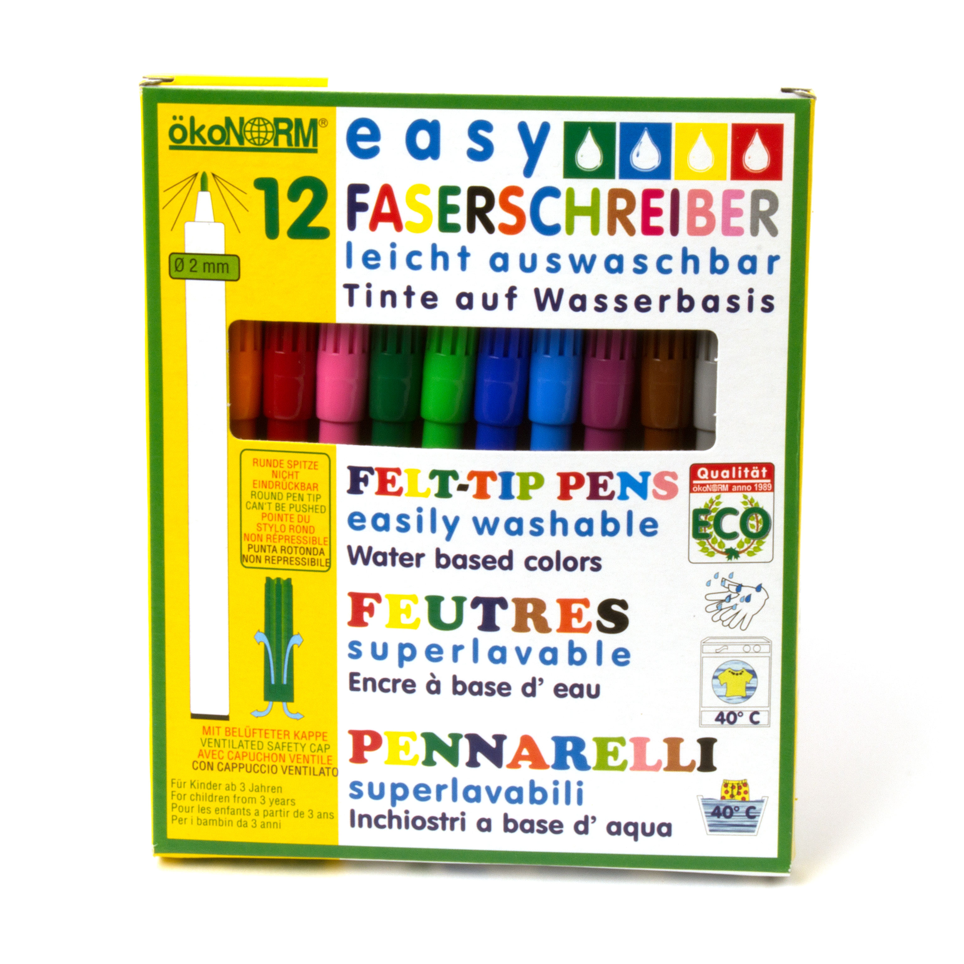 12 Faserschreiber, 2 mm Spitze