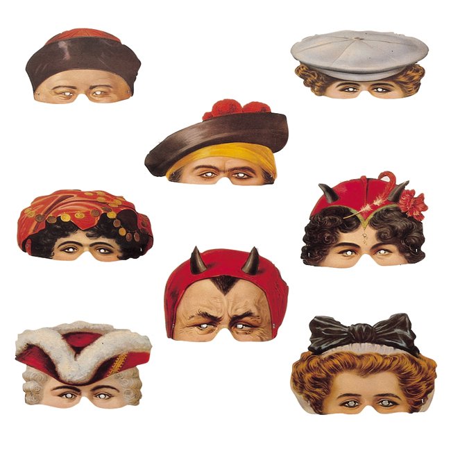 Nostalgiemasken-Set Madame Tusseaud