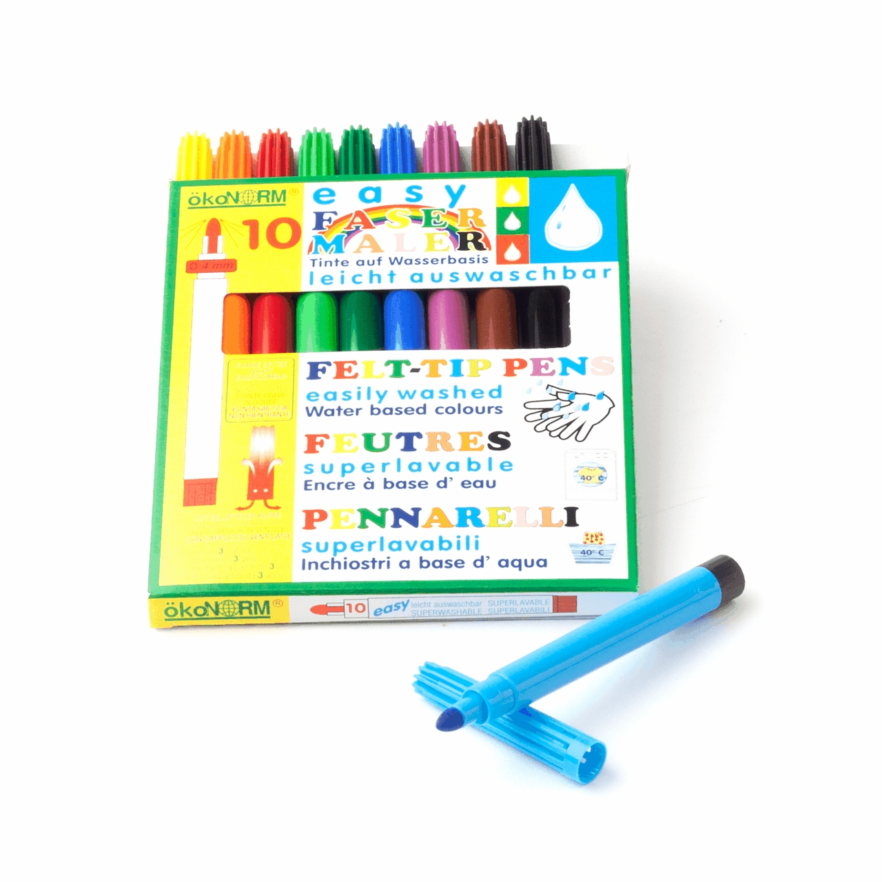 10 Faserschreiber, 4 mm Spitze