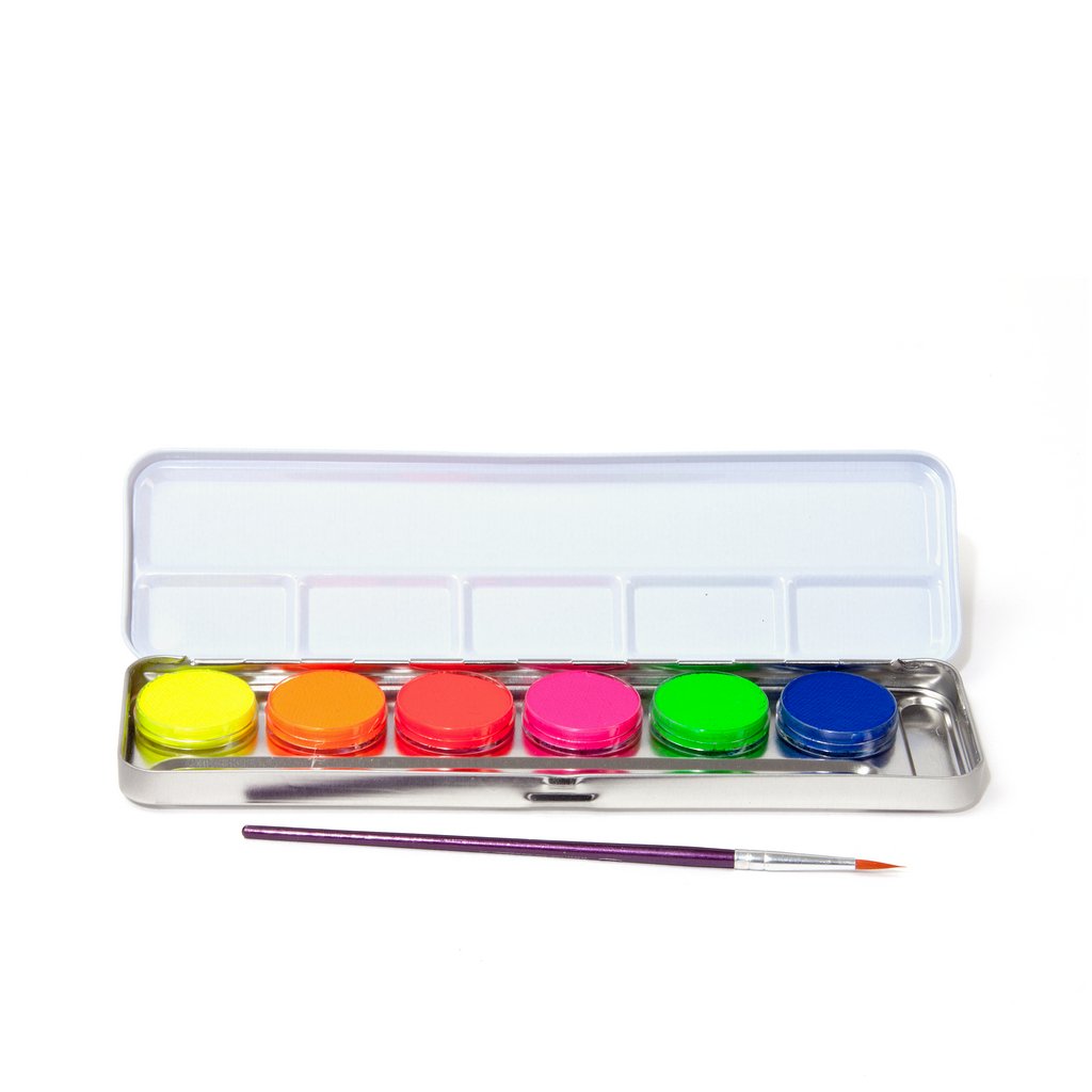 Profi-Aqua 6er Farbpalette Neon