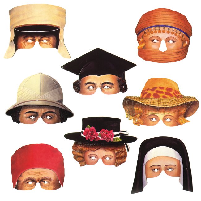 Nostalgiemasken-Set Party Pairs