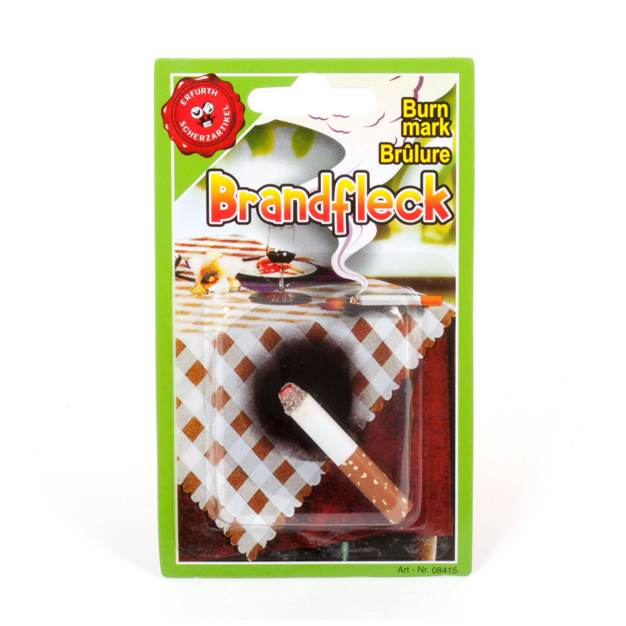 Zigarette mit Brandfleck